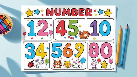 Color by Numbers | Printable Kids Activity PDF | Instant Download