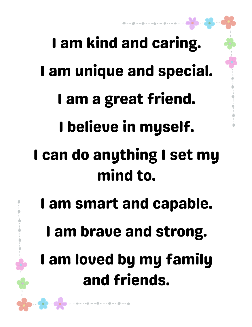 300+ Positive Affirmations for Kids – Printable Cards & Posters